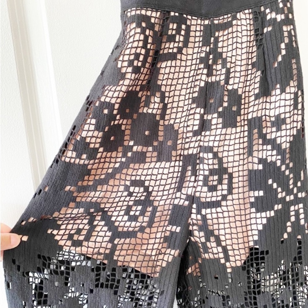 ALICE McCALL Billsberry Black Lace Side Split Hem Jumpsuit Fairy Goth - Picture 6 of 15